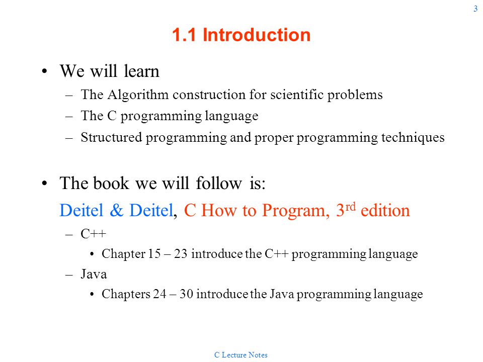 C for Engineers and Scientists Introduction to Programming